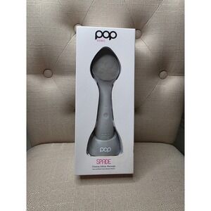 Pop Sonic Spade Face and Neck Sonic Beauty Device Grey Cleanse Infuse Massage C1